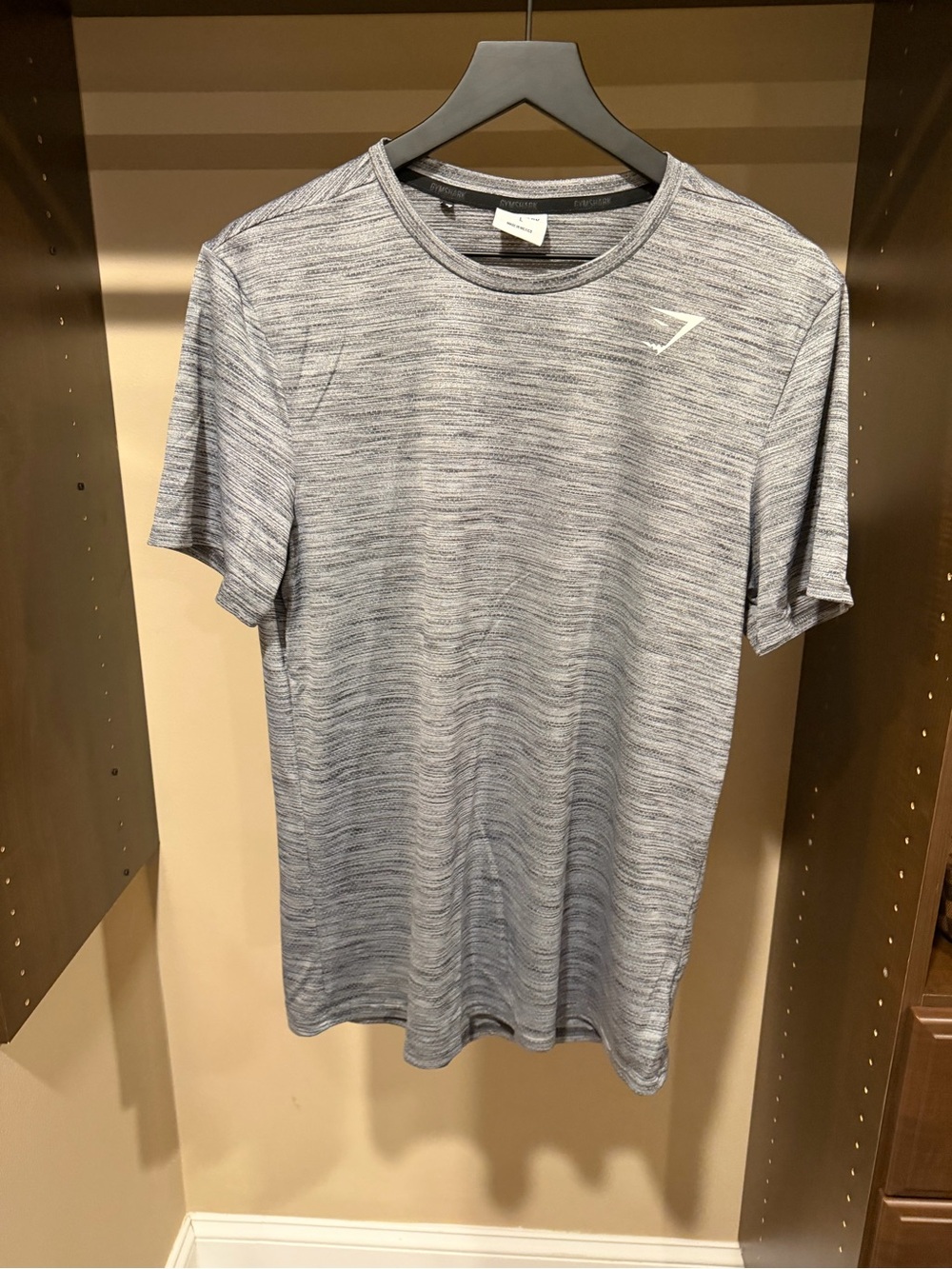 Gymshark Men’s Heather Grey Short Sleeve Training Tee